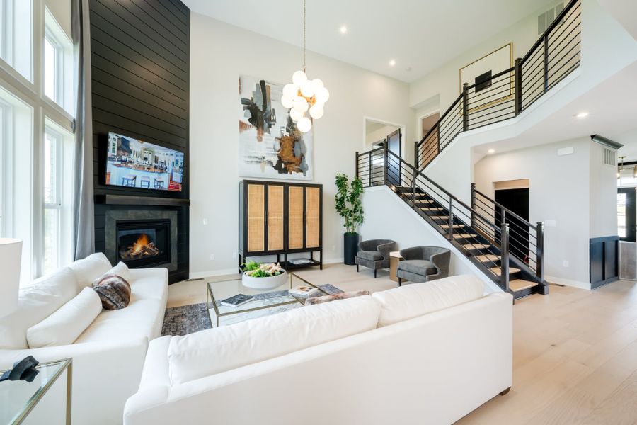 Representative furnished interior of a home built from the Clay by Fischer Homes in Veranda Manor, Canton (Image 11).