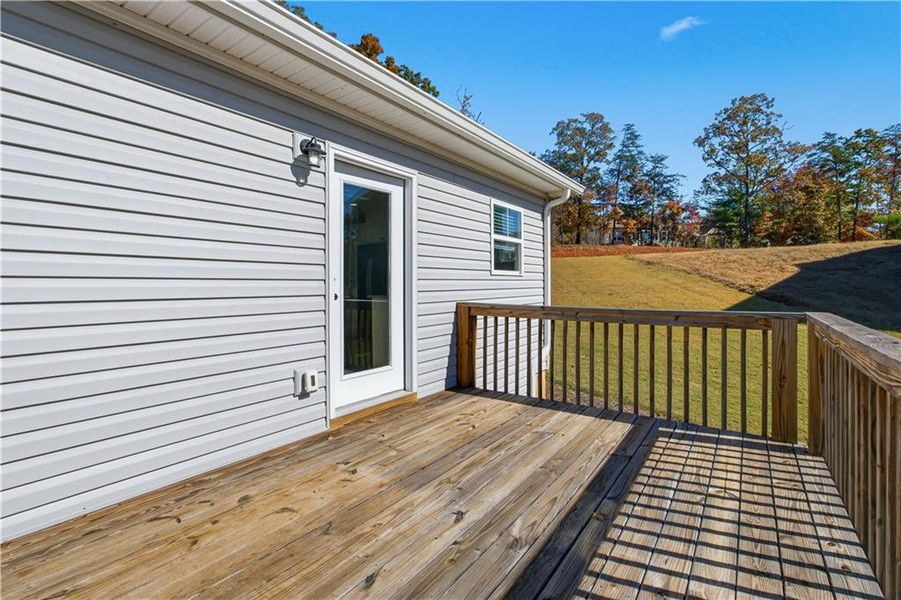 Exterior details and patio area of a home in , Dahlonega (Image 28).
