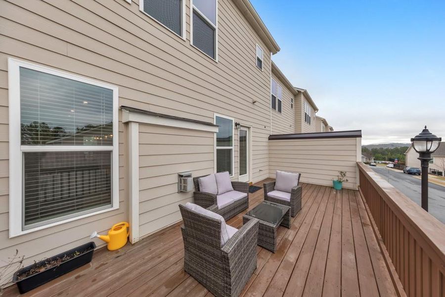 Exterior details and patio area of a home in , Woodstock (Image 2). Exterior details and patio area of a home in , Woodstock (Image 2).