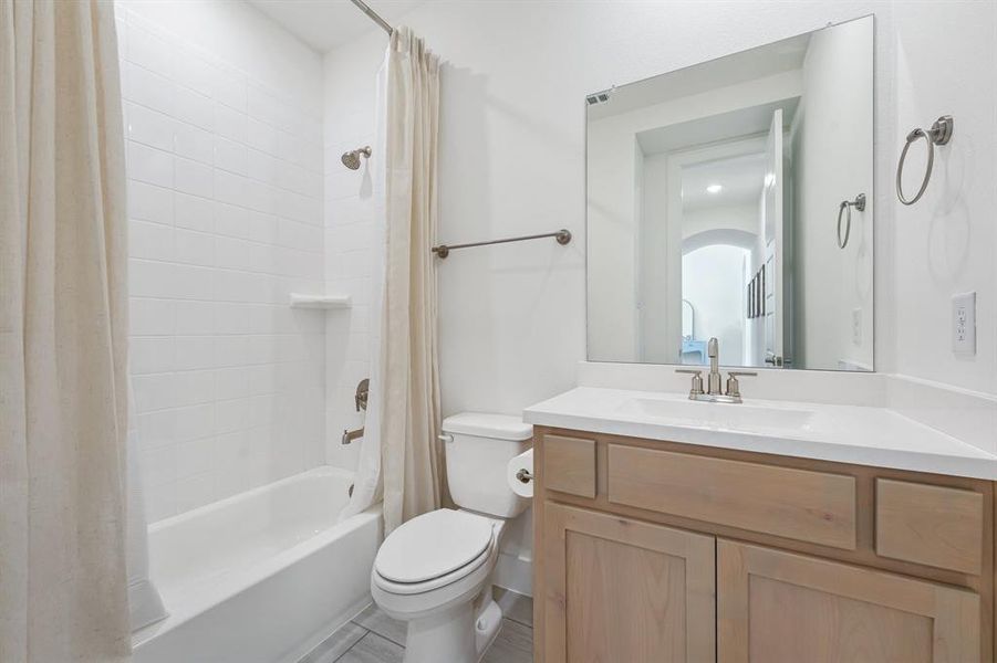 Furnished interior view inside a new home in Pecan Square, Northlake (Image 16). Furnished interior view inside a new home in Pecan Square, Northlake (Image 16).