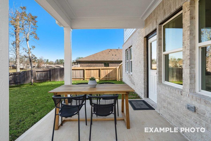 Exterior details and patio area of a home in Emberly, Beasley (Image 3).