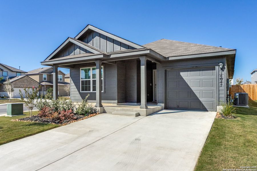 Front exterior of a new home in , San Antonio, TX, highlighting curb appeal (Image 2). Front exterior of a new home in , San Antonio, TX, highlighting curb appeal (Image 2).