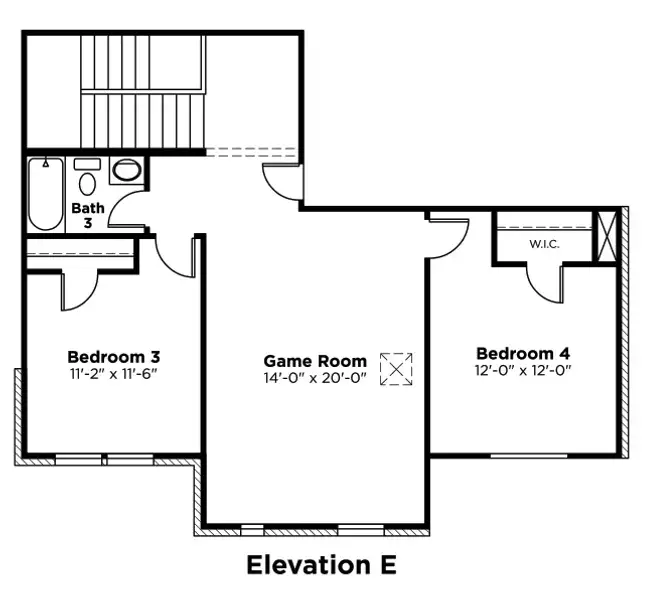 2D floor plan layout of this home in Tinsley Meadows, Van Alstyne, TX (Image 5).