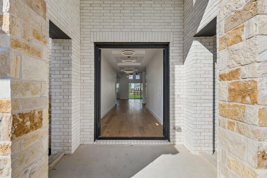 Exterior details and patio area of a home in , Argyle (Image 24).