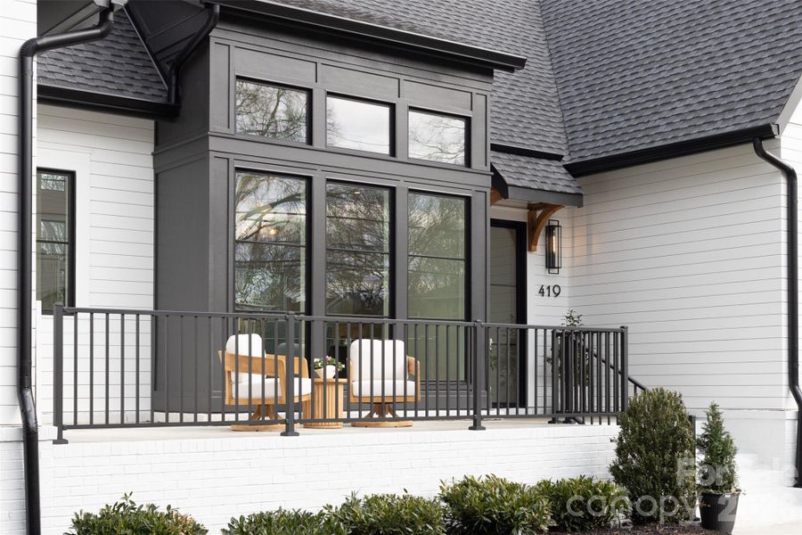 Exterior details and patio area of a home in , Davidson (Image 22).