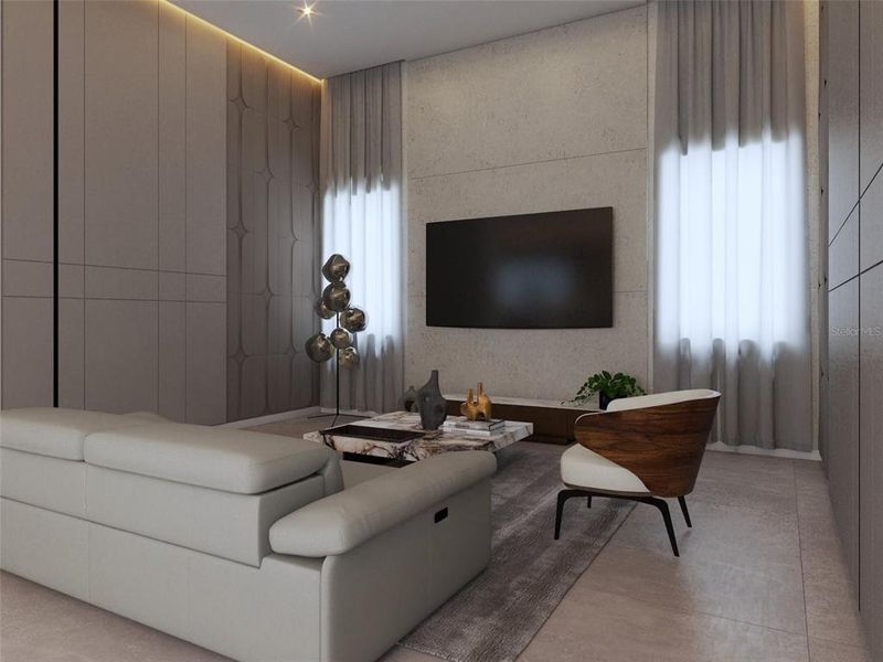 Furnished interior view inside a new home in , Clermont (Image 18).