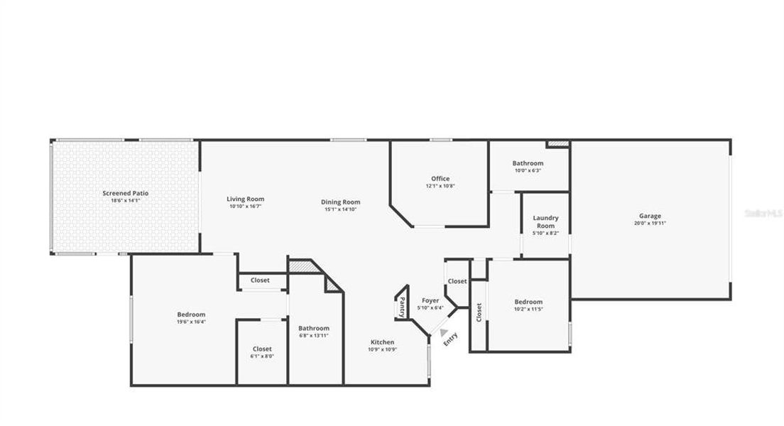 2D floor plan layout of this home in , Nokomis, FL (Image 4). 2D floor plan layout of this home in , Nokomis, FL (Image 4).