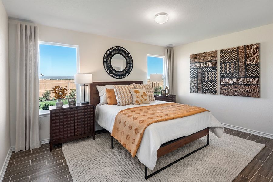 Representative furnished interior of a home built from the 1243 Modeled by KB Home in The Granary - Heritage Collection, San Antonio (Image 6).