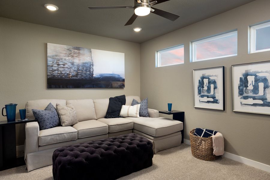 Furnished interior view inside a new home in Willowbrook, New Braunfels (Image 8). Furnished interior view inside a new home in Willowbrook, New Braunfels (Image 8).