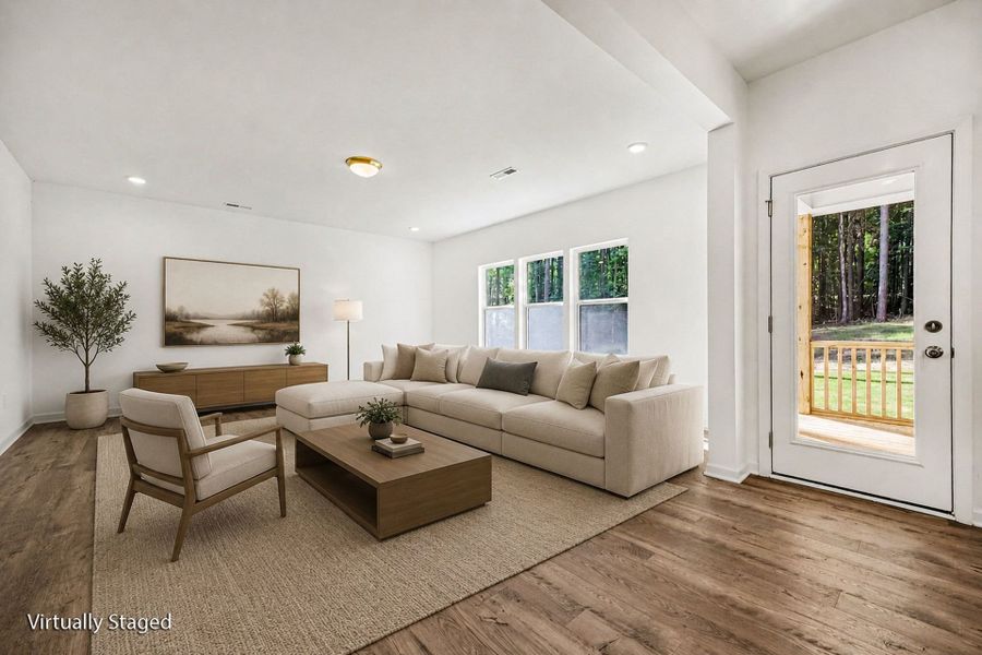 Furnished interior view inside a new home in Lake Royale, Louisburg (Image 3).