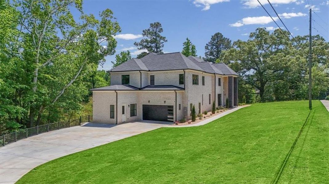 Front exterior of a new home in , Acworth, GA, highlighting curb appeal (Image 29). Front exterior of a new home in , Acworth, GA, highlighting curb appeal (Image 29).