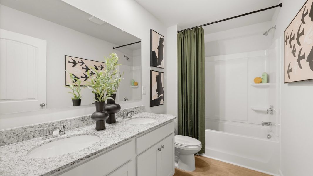 Representative furnished interior of a home built from the FLORA by D.R. Horton in Creekview, Atlanta (Image 28). Representative furnished interior of a home built from the FLORA by D.R. Horton in Creekview, Atlanta (Image 28).