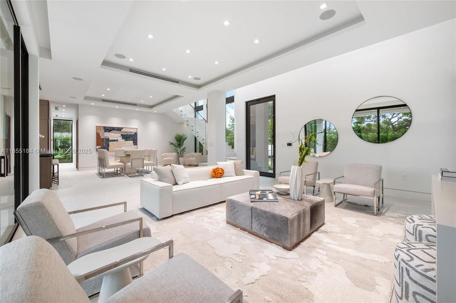 Furnished interior view inside a new home in , Miami (Image 17). Furnished interior view inside a new home in , Miami (Image 17).