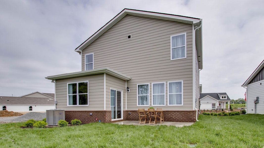 Front exterior of a new home in River Landing, Murfreesboro, TN, highlighting curb appeal (Image 2).