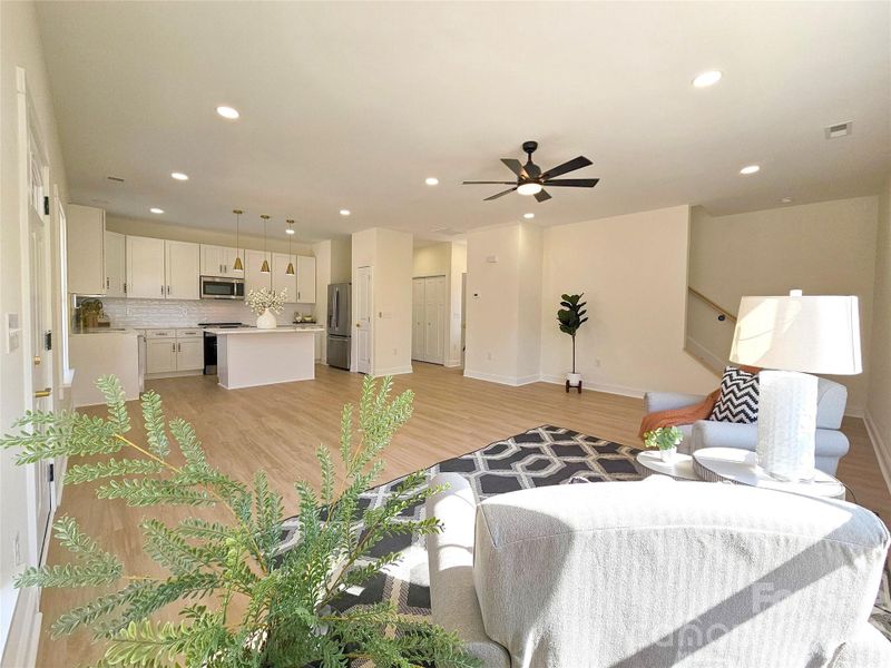 Furnished interior view inside a new home in , Statesville (Image 7). Furnished interior view inside a new home in , Statesville (Image 7).