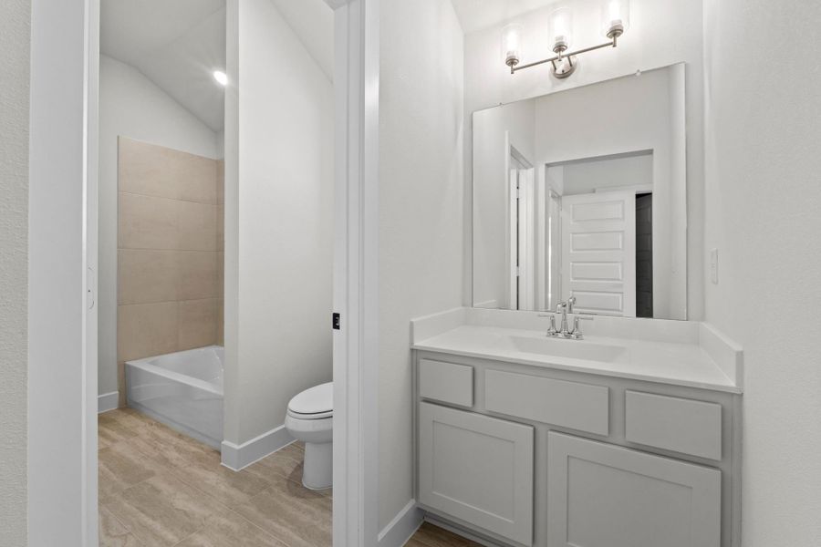 Furnished interior view inside a new home in Lariat, Liberty Hill (Image 16).