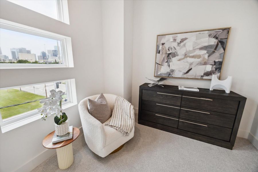 Furnished interior view inside a new home in Point East, Houston (Image 41).