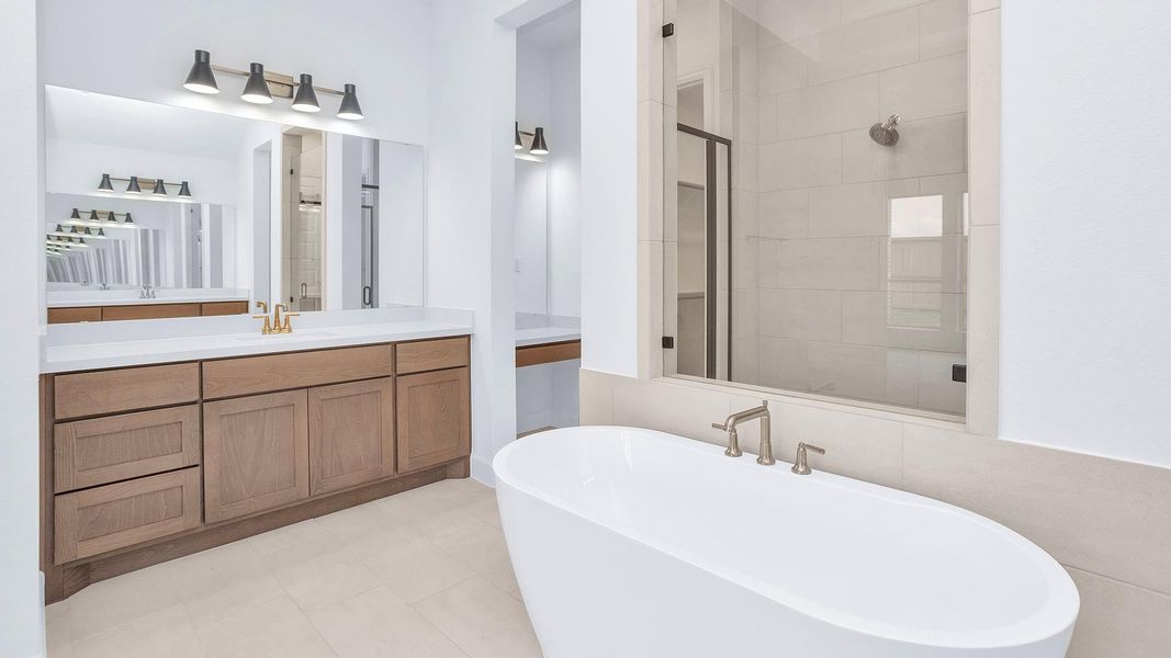 Furnished interior view inside a new home in Escondido 80', Magnolia (Image 8). Furnished interior view inside a new home in Escondido 80', Magnolia (Image 8).