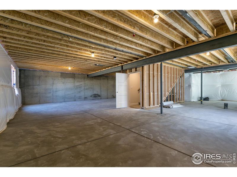 Plenty of room for expansion and/or storage in the full unfinished basement. Basement walls are fully insulated and have rough-in plumbing for an additional bath