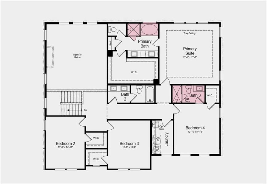 2D floor plan layout of this home in Stratford Hills, Ball Ground, GA (Image 3).