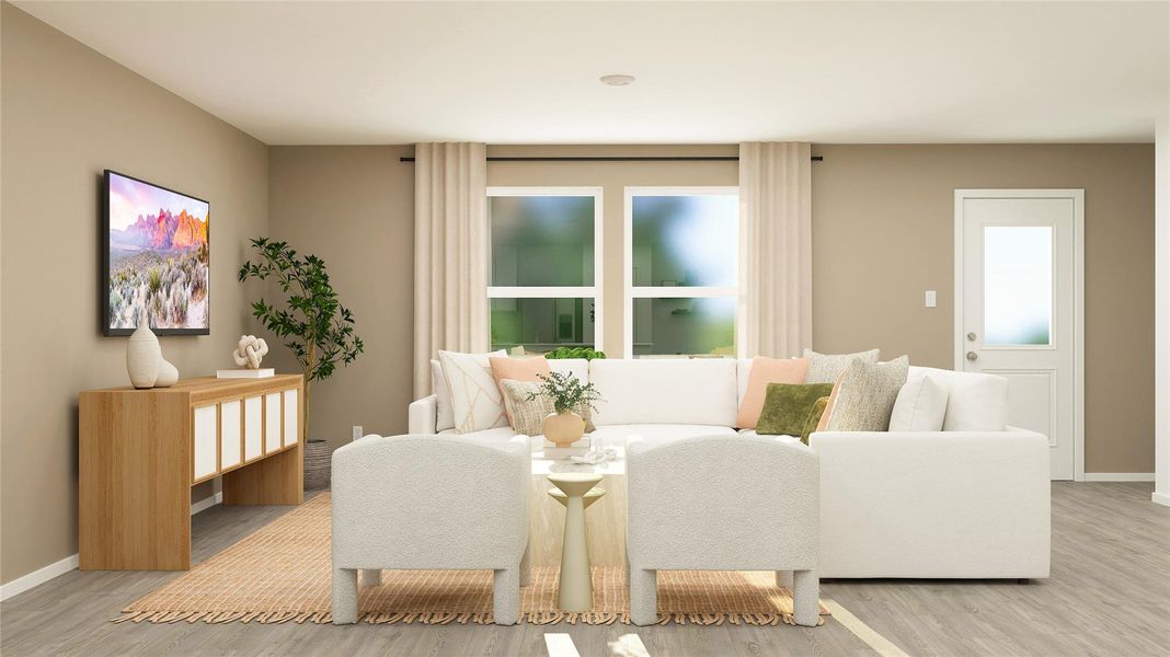 Furnished interior view inside a new home in Synova, Crosby (Image 6).