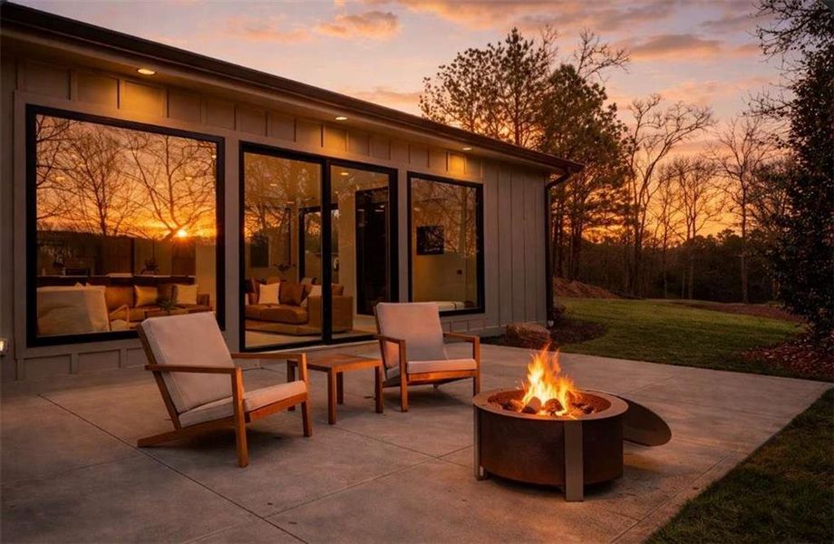 Exterior details and patio area of a home in , Talking Rock (Image 20).