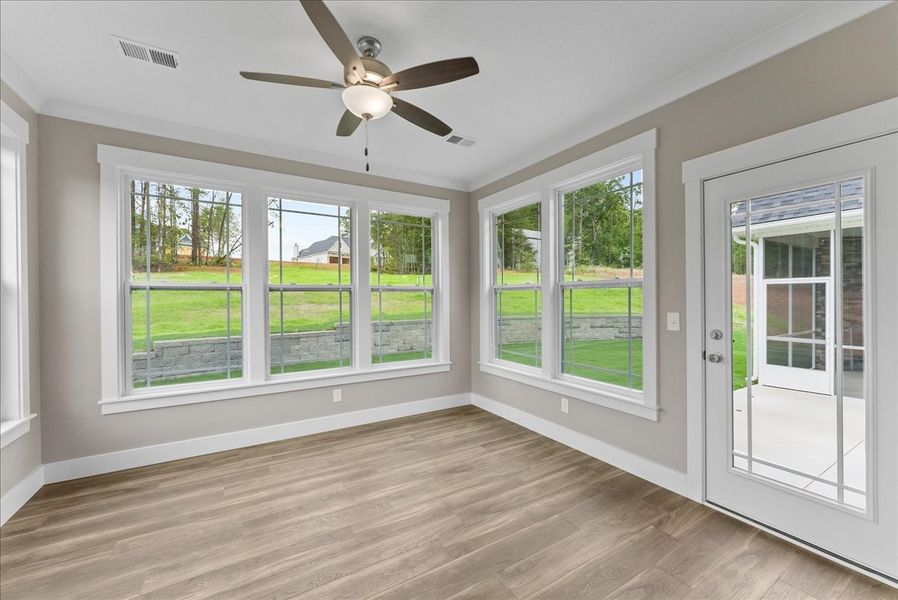 Representative unfurnished interior of a home built from the Roosevelt Elite by Enchanted Homes in Lakeside at Blue Ridge Plantation, Taylors (Image 16). Representative unfurnished interior of a home built from the Roosevelt Elite by Enchanted Homes in Lakeside at Blue Ridge Plantation, Taylors (Image 16).