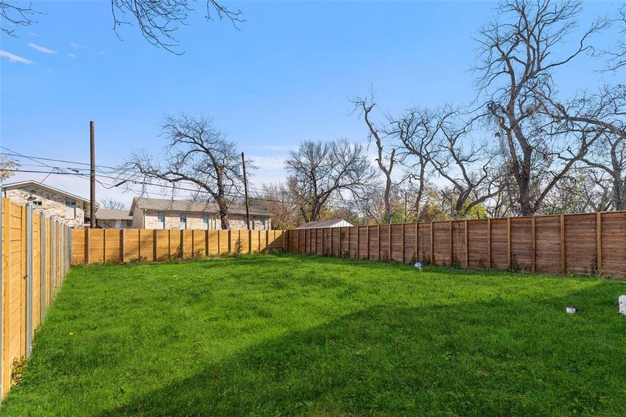 Exterior details and patio area of a home in , Dallas (Image 3). Exterior details and patio area of a home in , Dallas (Image 3).