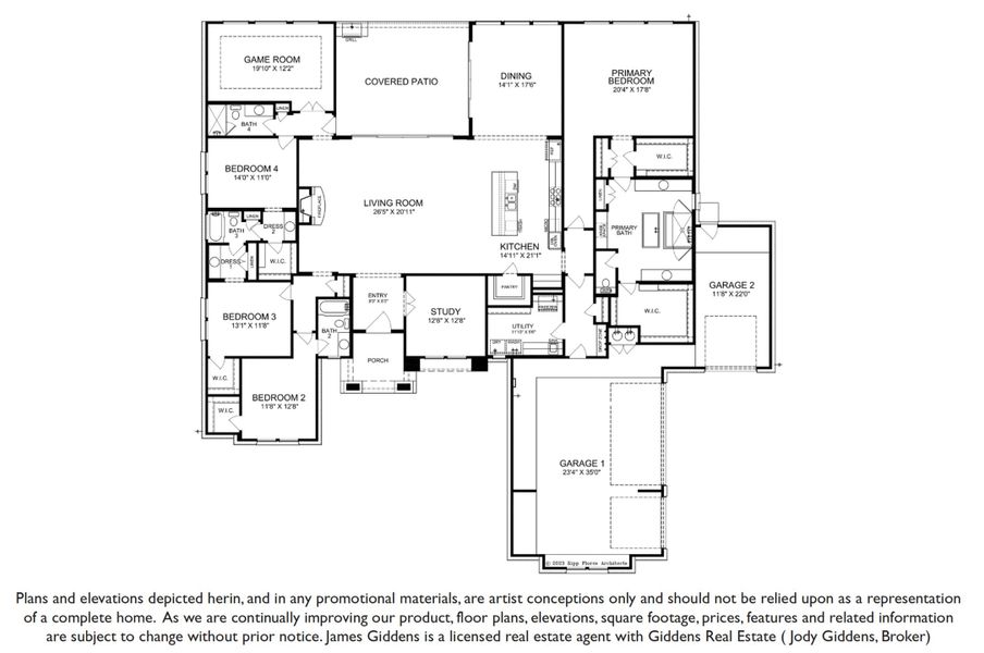 2D floor plan layout of this home in ClearWater Ranch, Liberty Hill, TX (Image 4). 2D floor plan layout of this home in ClearWater Ranch, Liberty Hill, TX (Image 4).