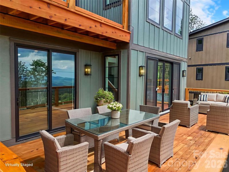 Exterior details and patio area of a home in , Seven Devils (Image 18). Exterior details and patio area of a home in , Seven Devils (Image 18).