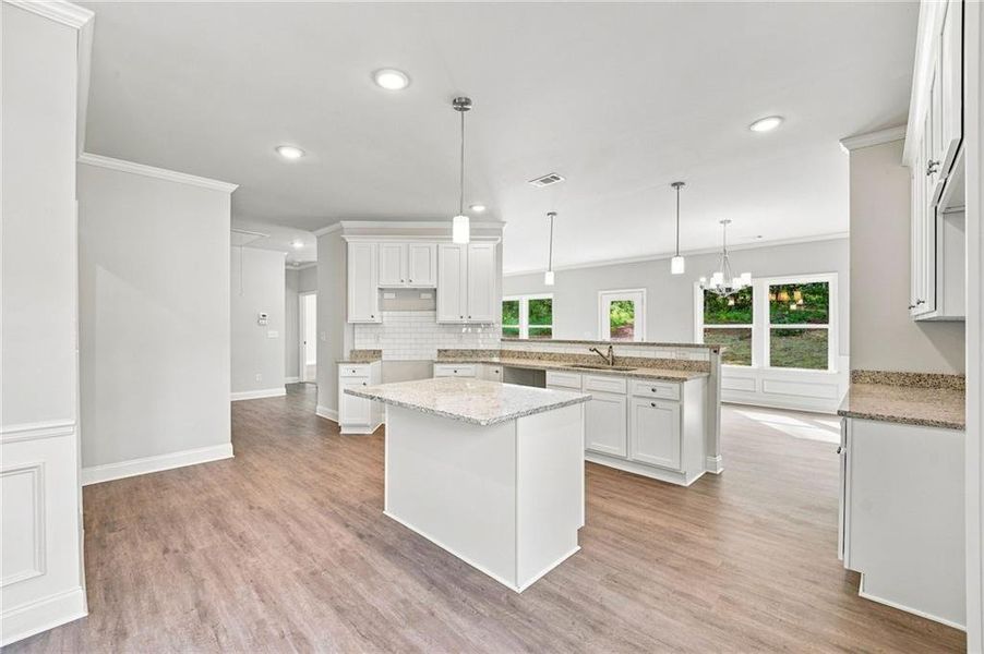Furnished interior view inside a new home in , Gray (Image 11).