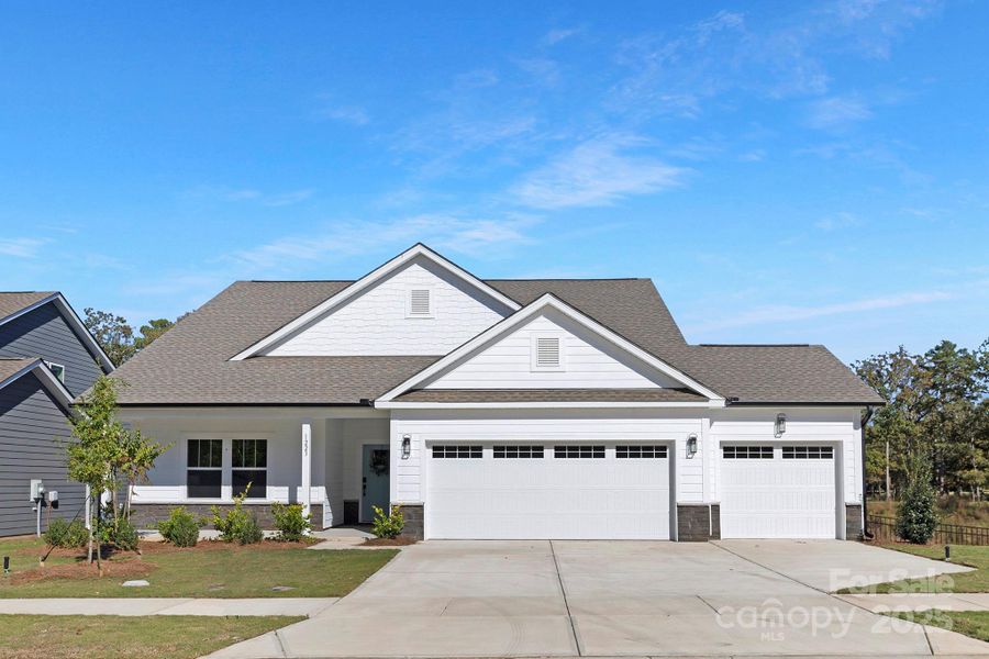 Front exterior of a new home in , Monroe, NC, highlighting curb appeal (Image 2). Front exterior of a new home in , Monroe, NC, highlighting curb appeal (Image 2).