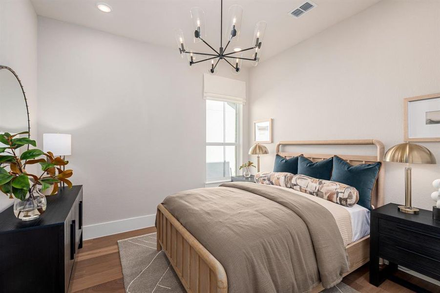 Furnished interior view inside a new home in East Village - Classic Series, Frisco (Image 18).