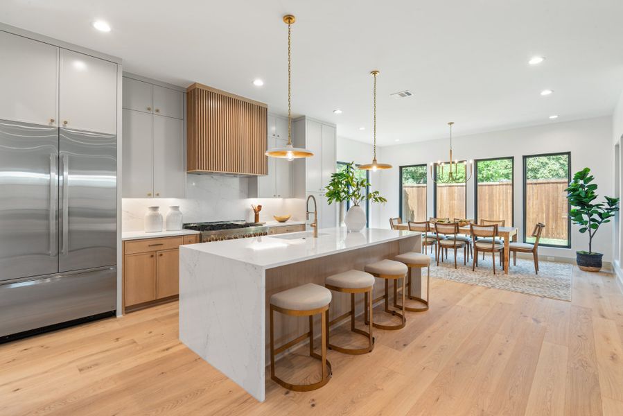 Furnished interior view inside a new home in , Dallas (Image 6).