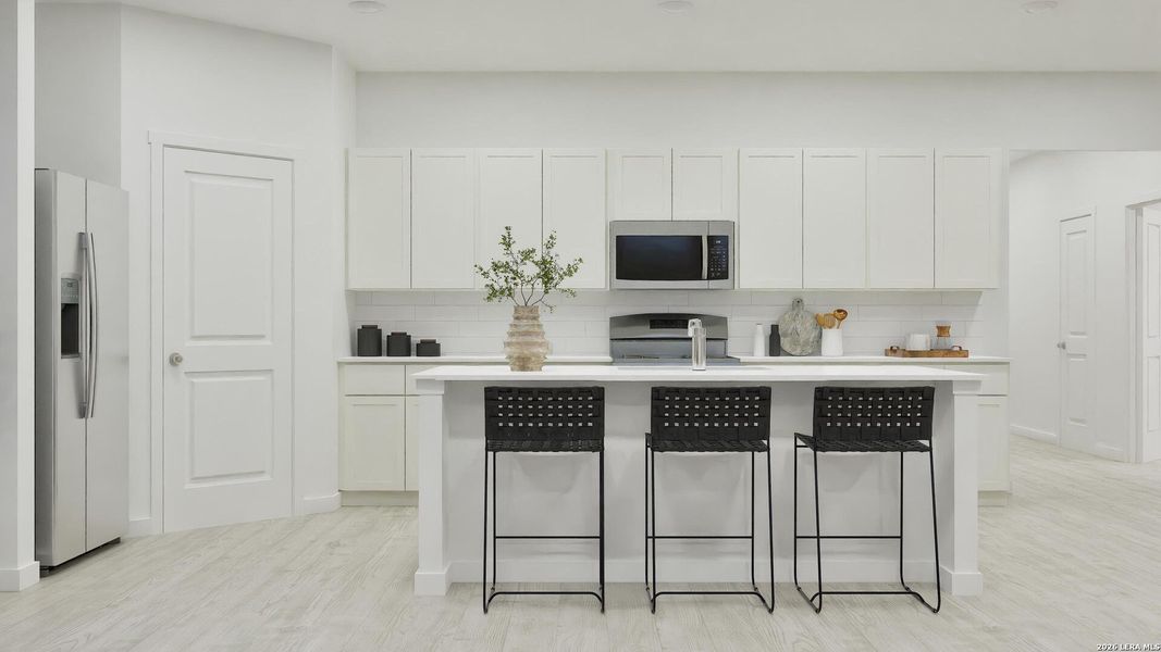 Furnished interior view inside a new home in Voss Farms, New Braunfels (Image 3).