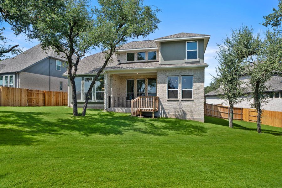 Rear of Home and Private Backyard Rear of Home and Private Backyard