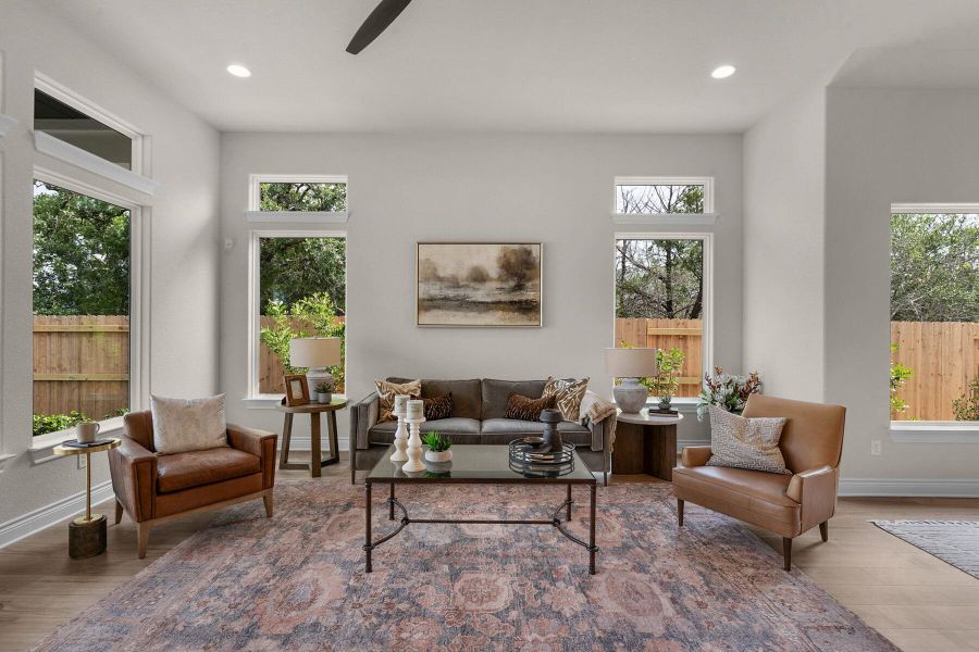 Furnished interior view inside a new home in The Colony- Pine Cove, Bastrop (Image 14).