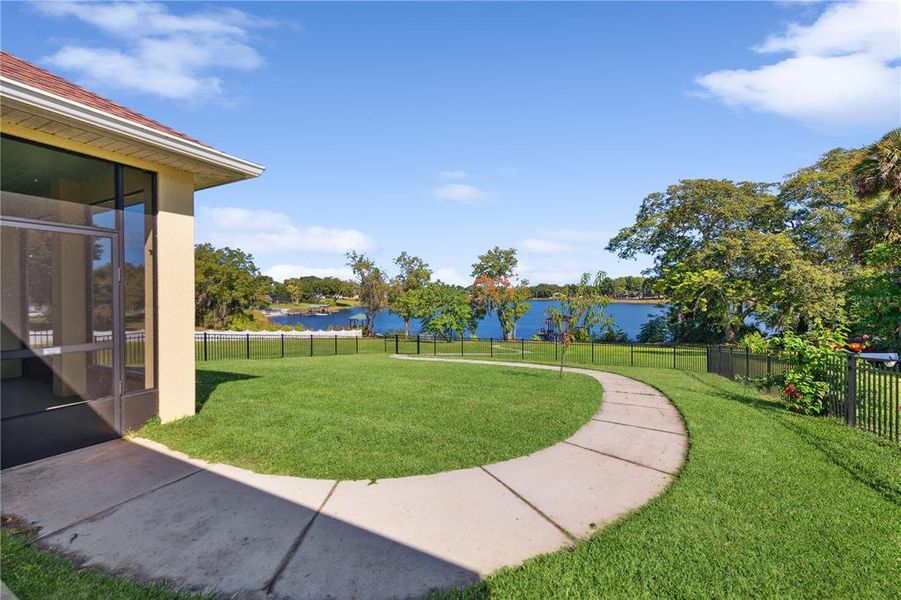 Pet and Family Fenced yard