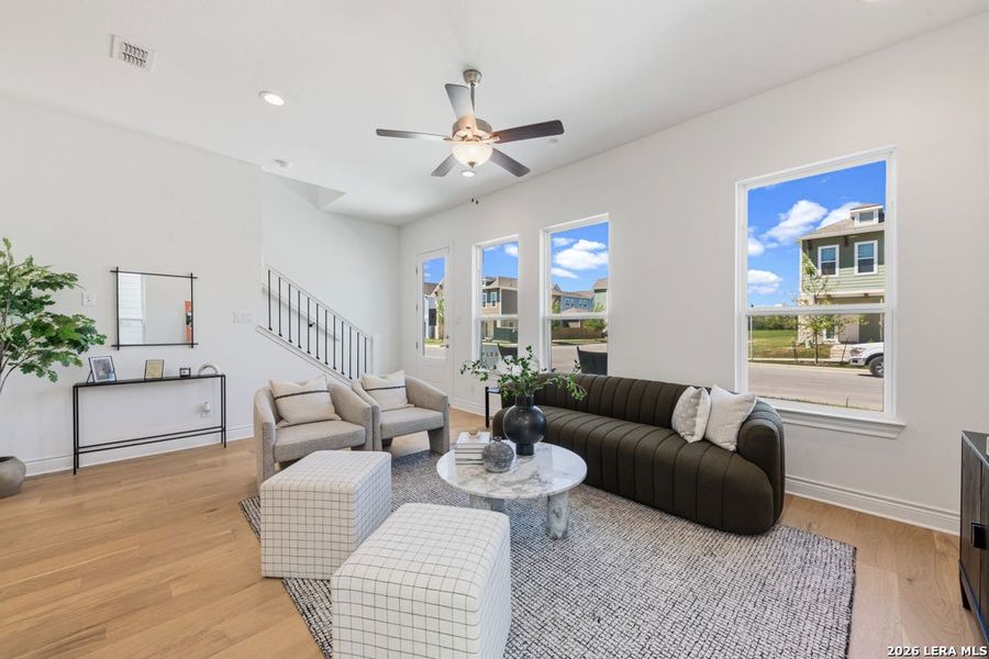 Furnished interior view inside a new home in Town Creek, New Braunfels (Image 12). Furnished interior view inside a new home in Town Creek, New Braunfels (Image 12).