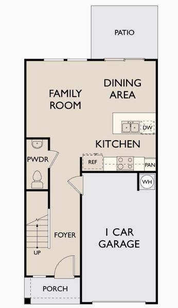 2D floor plan layout for the Lantern by Starlight Homes in Pinckney Place, North Charleston, SC (Image 3).