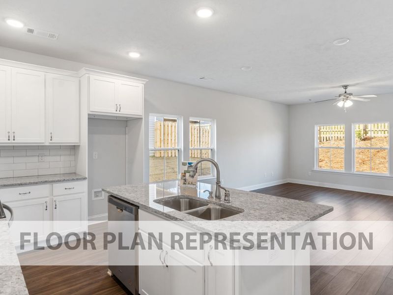 Furnished interior view inside a new home in Windsor Townhomes, North Augusta (Image 6).