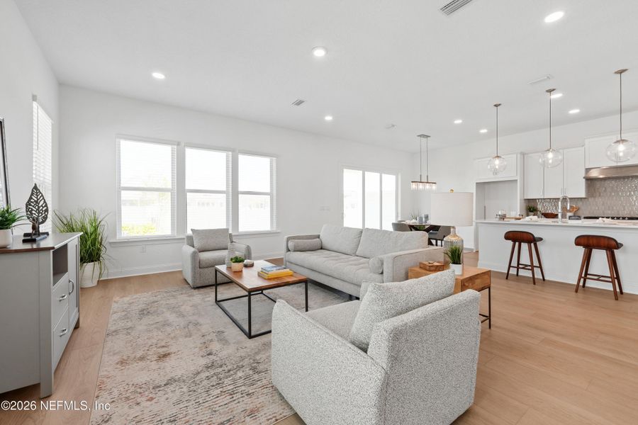 Furnished interior view inside a new home in , St. Augustine (Image 8).