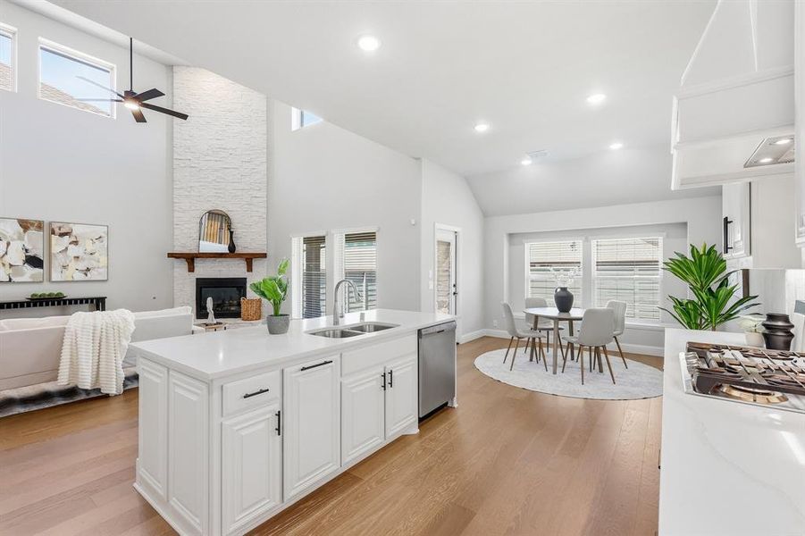 Furnished interior view inside a new home in Union Park, Little Elm (Image 32). Furnished interior view inside a new home in Union Park, Little Elm (Image 32).