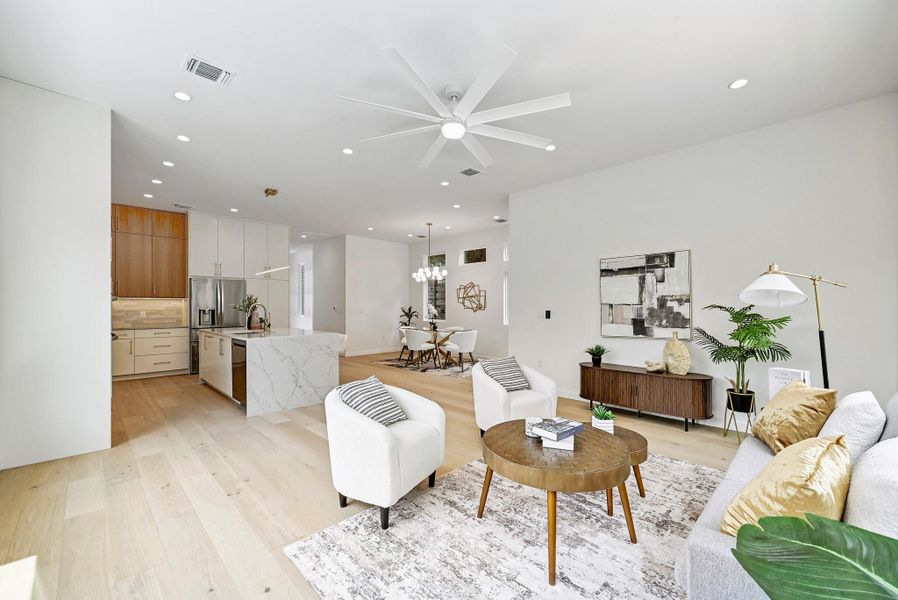 Furnished interior view inside a new home in , Austin (Image 10).
