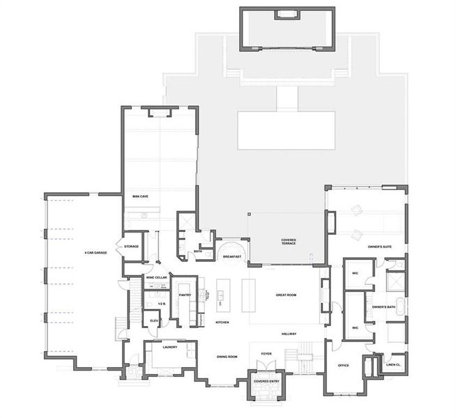 2D floor plan layout of this home in , Alpharetta, GA (Image 4).