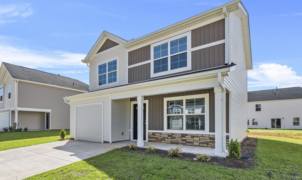 Representative exterior photo of a completed home built from the Poplar A by McGuinn Homes in Reserve at Mill Creek, Columbia, SC (Image 31).