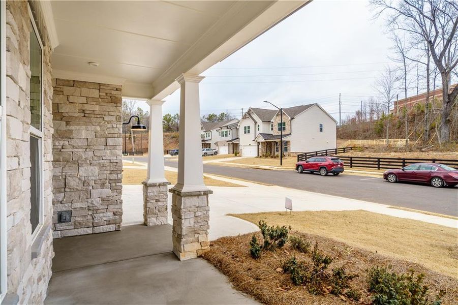 Exterior details and patio area of a home in , Powder Springs (Image 45). Exterior details and patio area of a home in , Powder Springs (Image 45).