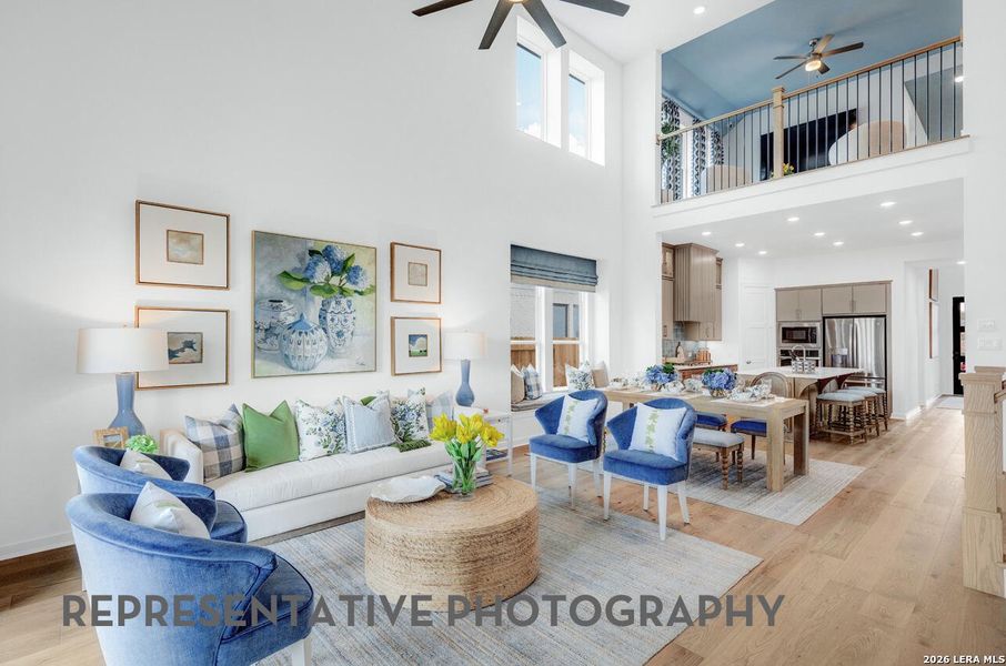 Furnished interior view inside a new home in Davis Ranch, San Antonio (Image 34).