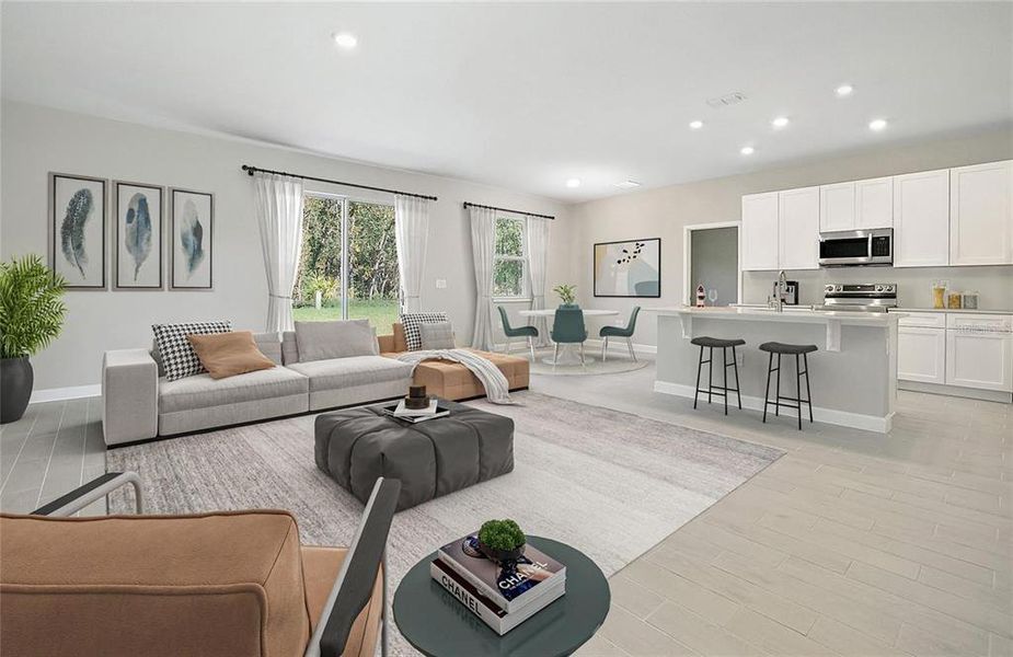 Furnished interior view inside a new home in , Cape Coral (Image 6).