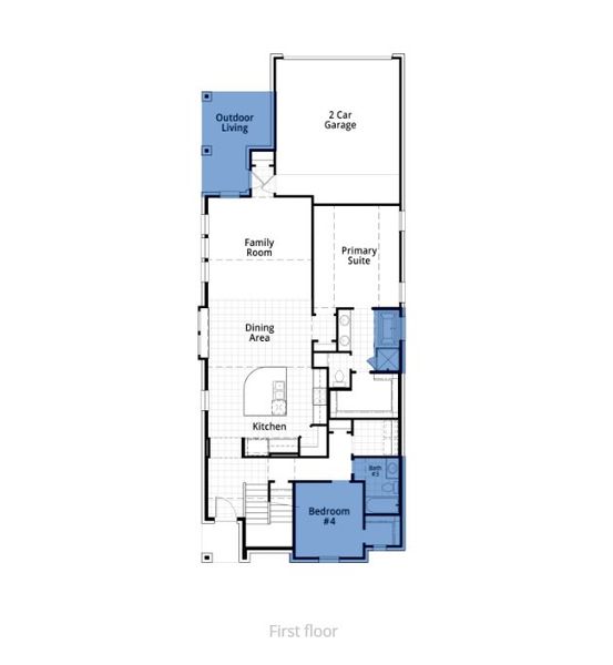 2D floor plan layout of this home in Karis, Crowley, TX (Image 4). 2D floor plan layout of this home in Karis, Crowley, TX (Image 4).